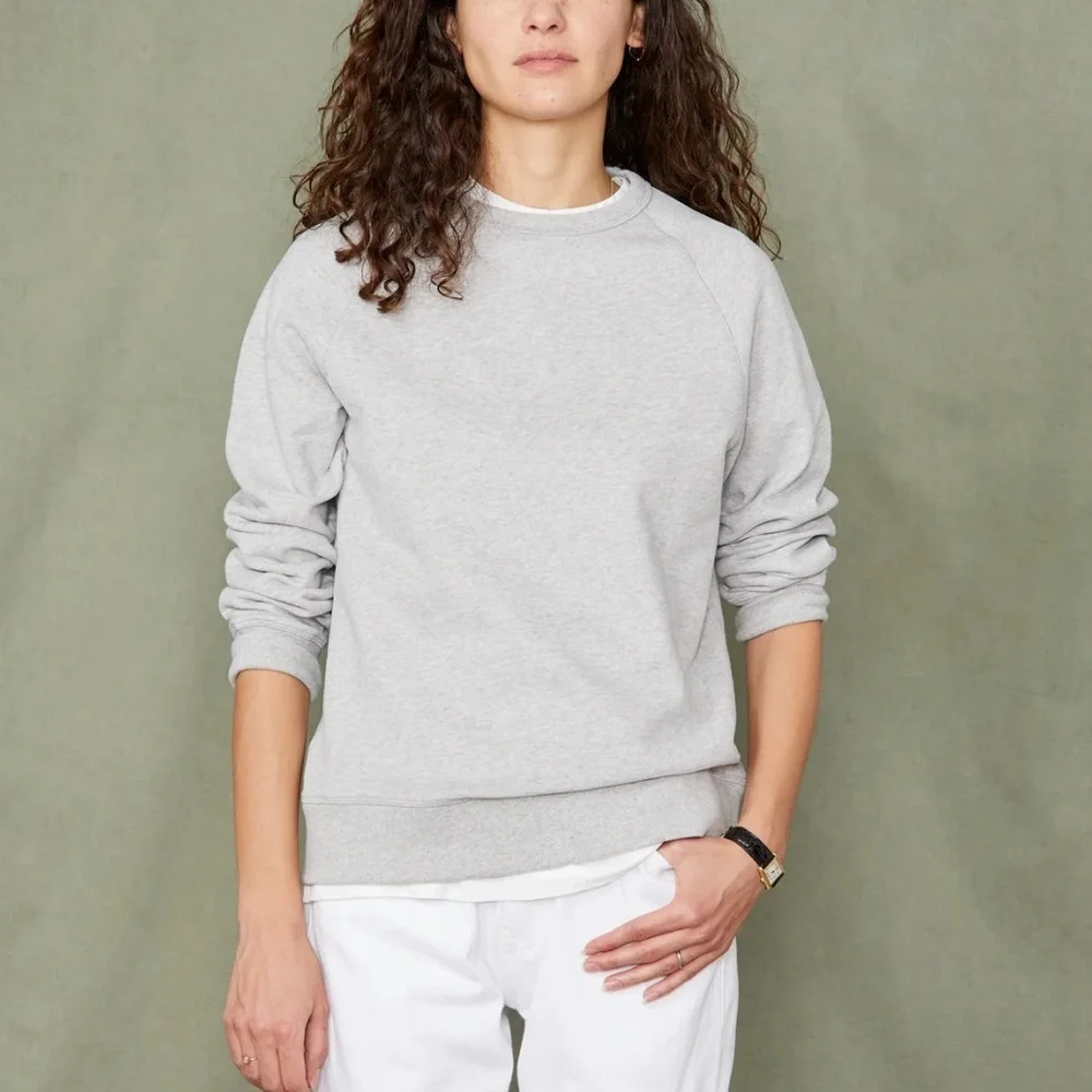 Officine Generale CREW NECK SWEATSHIRT ORGANIC COTTON FLEECE - Picture 6 of 8